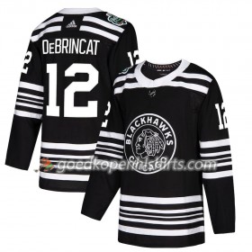 Chicago Blackhawks Alex DeBrincat 12 2019 Winter Classic Adidas Zwart Authentic Shirt - Mannen